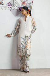 Stitched Blended Jacquard Shirt + Culotte